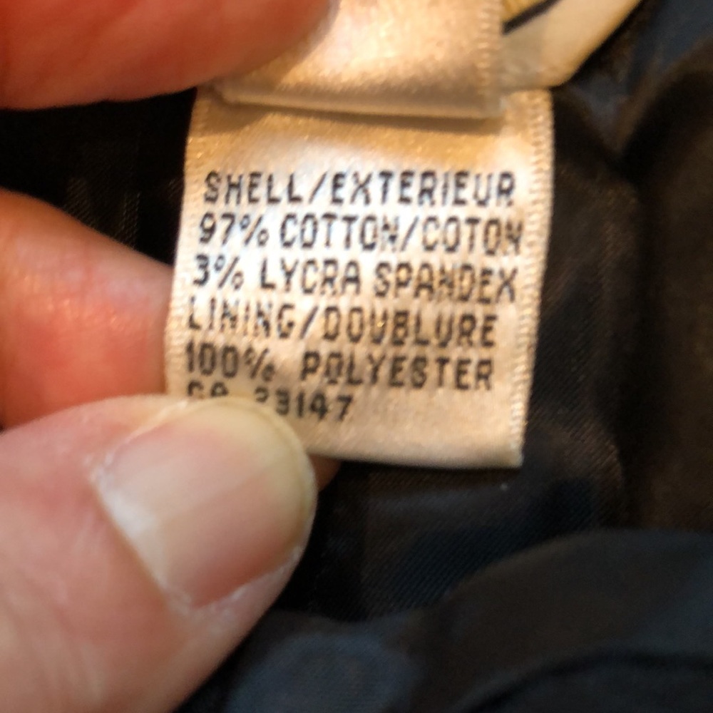 Talbots black waffle side zip pants - Picture 4 of 7